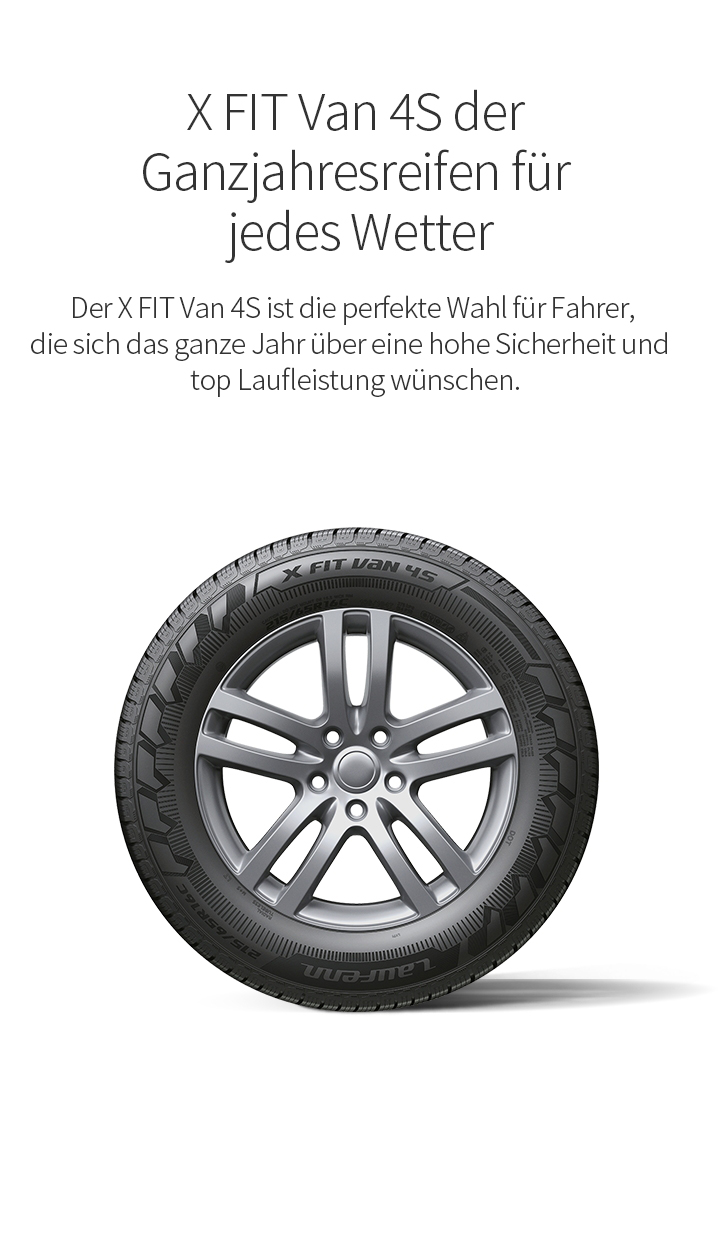 X FIT Van 4S der Ganzjahresreifen für jedes Wetter