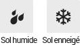 Sol humide,Sol enneigé