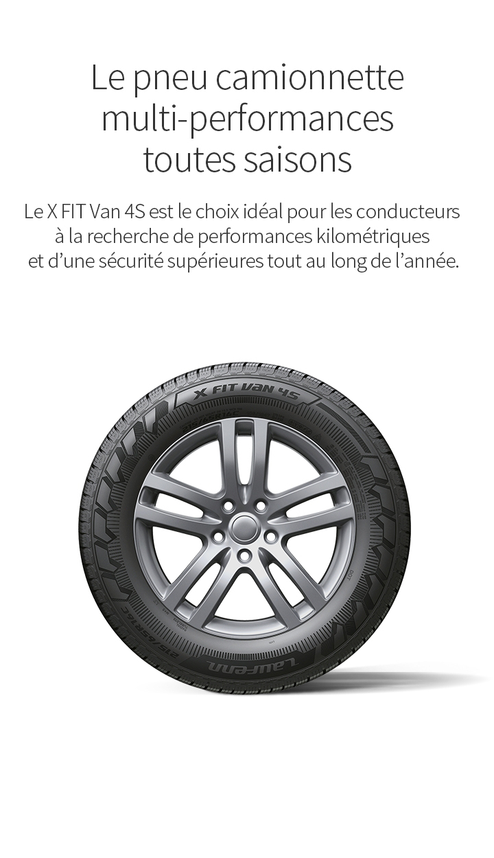 Le pneu camionnette multi-performances toutes saisons