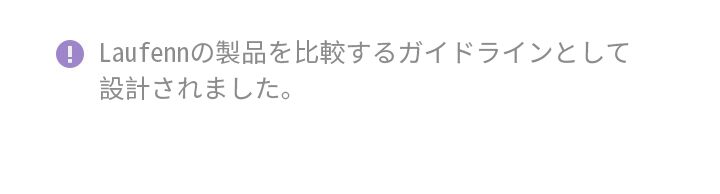 Designed as a general guideline to compare among the internal Laufenn products.