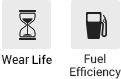 Wear life, Fuel efficiency 